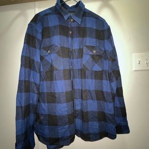 Men’s XL blue plaid shirt